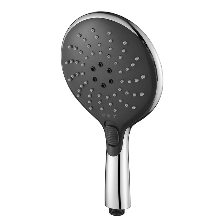 Hot Sale Black Color Water Saving POM Material hand held Shower Head